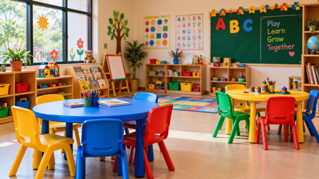 Preschool classroom for early childhood learning in Bhubaneswar